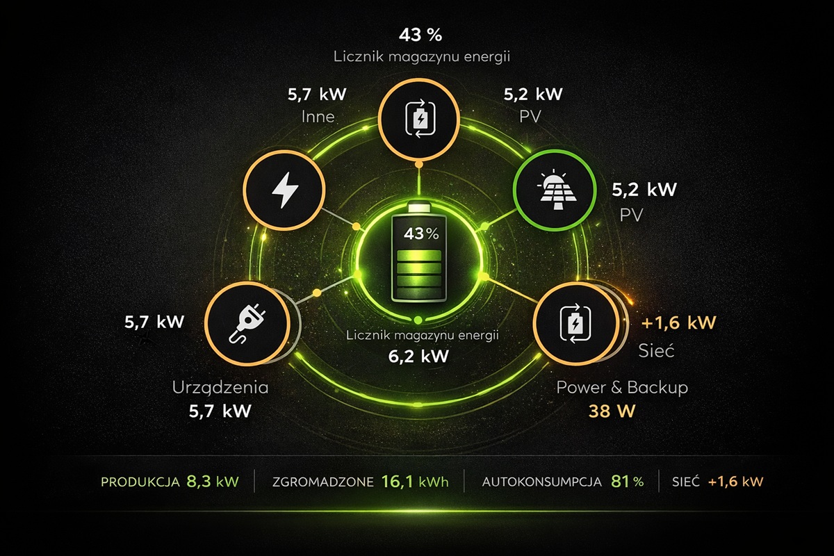 Licznik monitor przeplywu energii